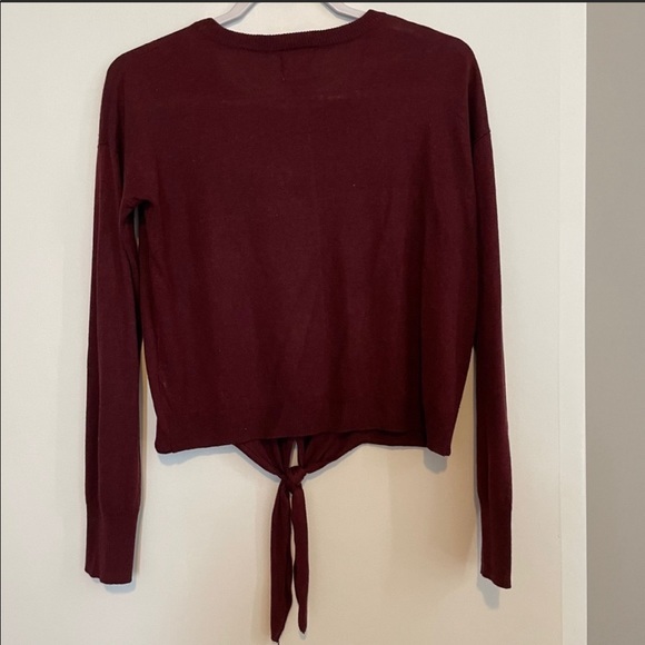 Hippie Rose Tie Front Sweater - Picture 2 of 3